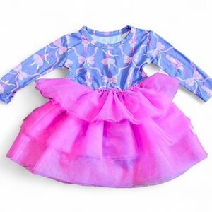 NWT Remi and Friends Nutcracker Pink and Blue Long Sleeve Tutu Dress
